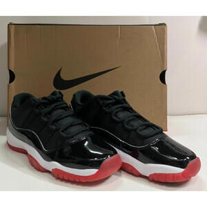 NEW Nike Air Jordan 11 Retro Low GS Black/Red /White #FV5121006 Size 5 Yth Shoes